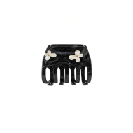 Pinza de garra floral Onyx Black & Pearl