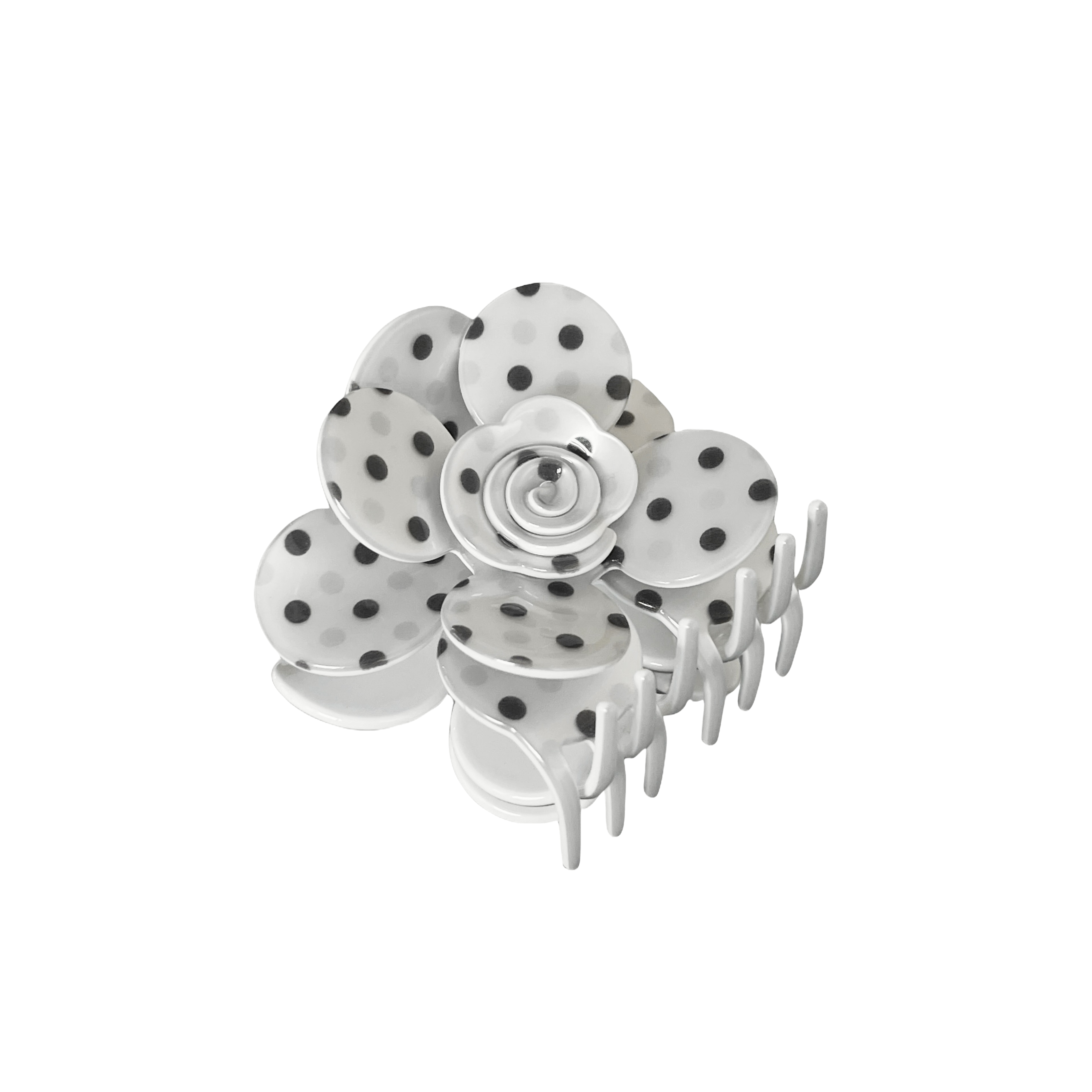 Bloemenclip met stippen